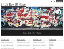 Tablet Screenshot of littleboxofhope.com